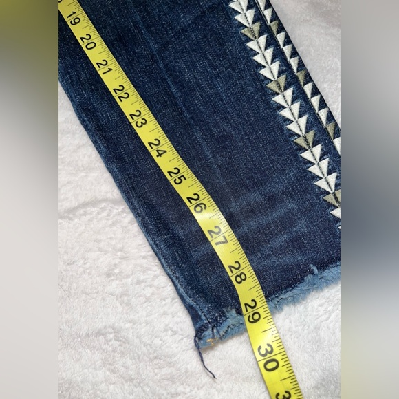 DRIFTWOOD Marilyn Jeans Chevron Embroidery Sz 28 - Picture 9 of 11